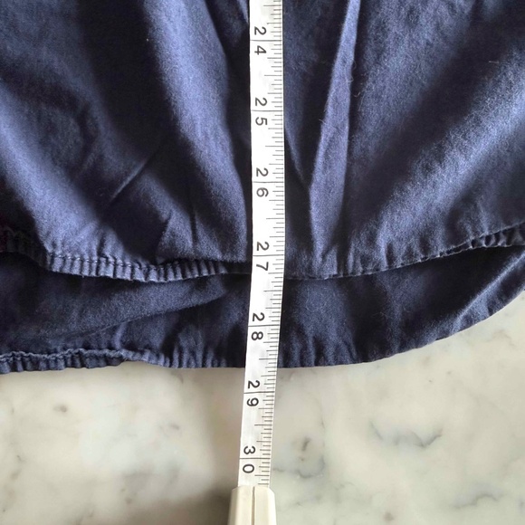 Maeve Anthropologie Bennet Buttondown Oxford Oversized Shirt Women's 1X Navy - Picture 8 of 8